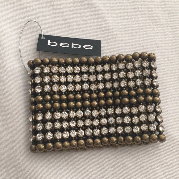 bebe Jewelry - Bebe brand new crystal black & gold bracelet. OS.